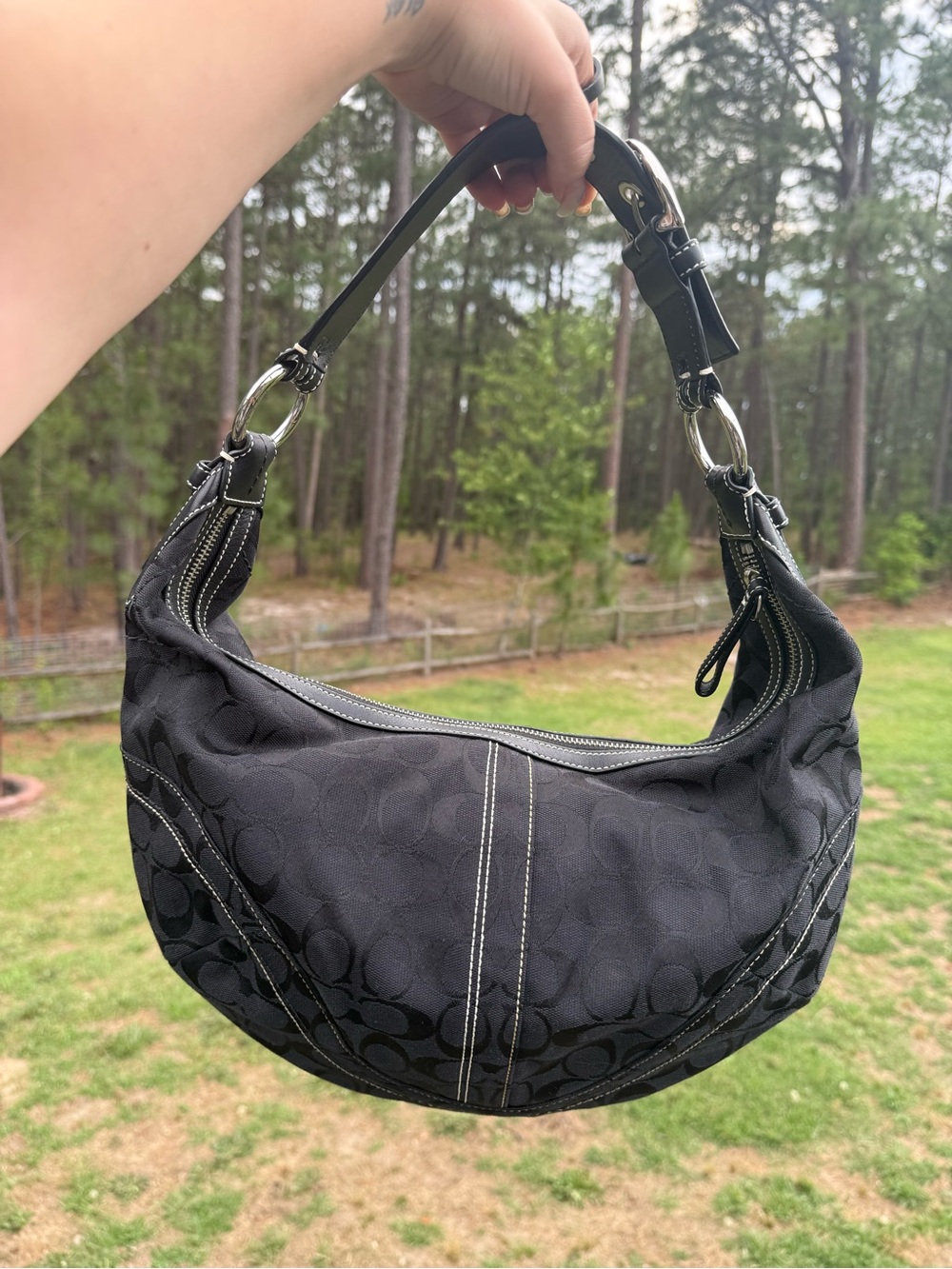 Coach Soho Signature Jacquard Large Hobo Bag